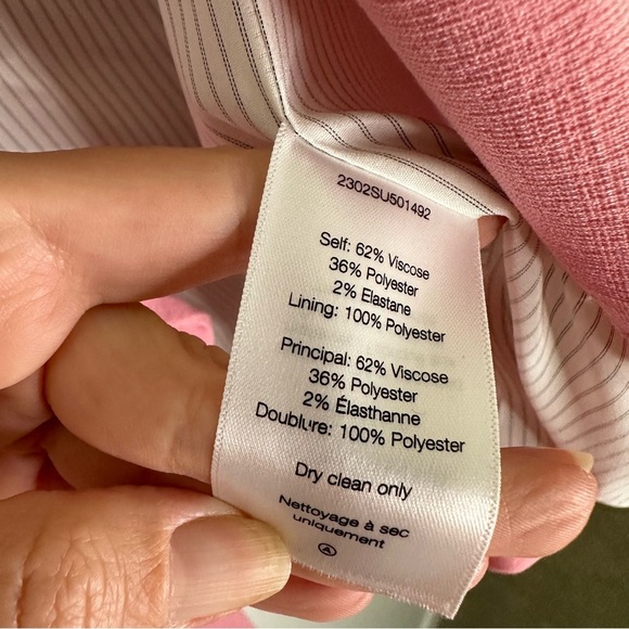 VERONICA BEARD Miller Dickey Jacket Blazer in Peony Pink SZ US 14 - Picture 8 of 11